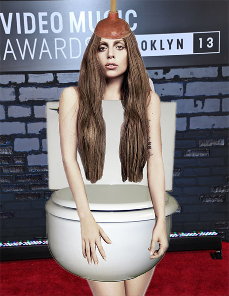 Lady Gaga - Toilet Tank Top outfit