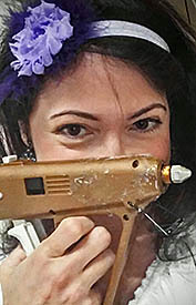 Michelle wtih Glue Gun